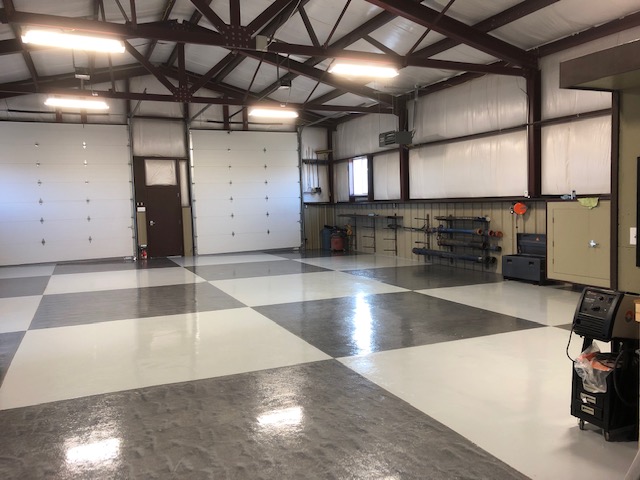 Interior of Steel Building