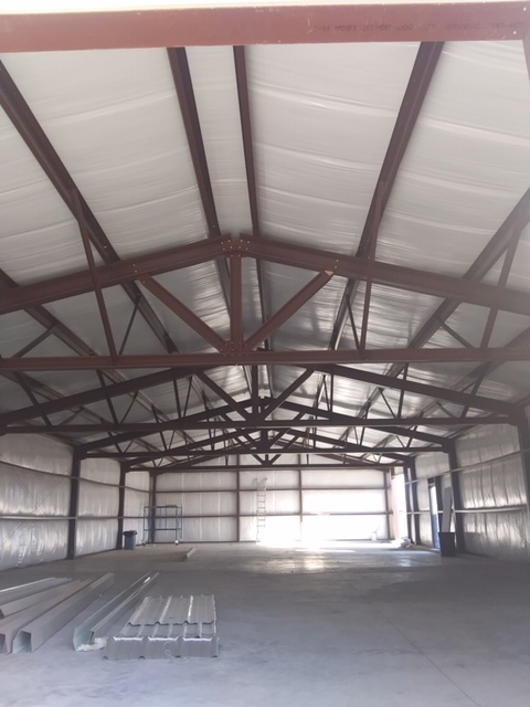 Interior of Steel Frame Building