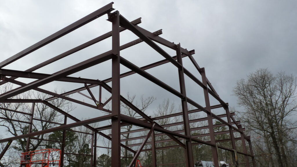 40x40x16 with 20' Enclosed Lean-to Garage and Office in Oklahoma