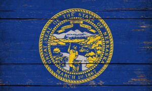 Nebraska State Flag Wooden