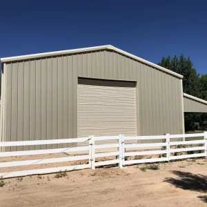40x60x16 Steel Garage Building Kit with lean-to
